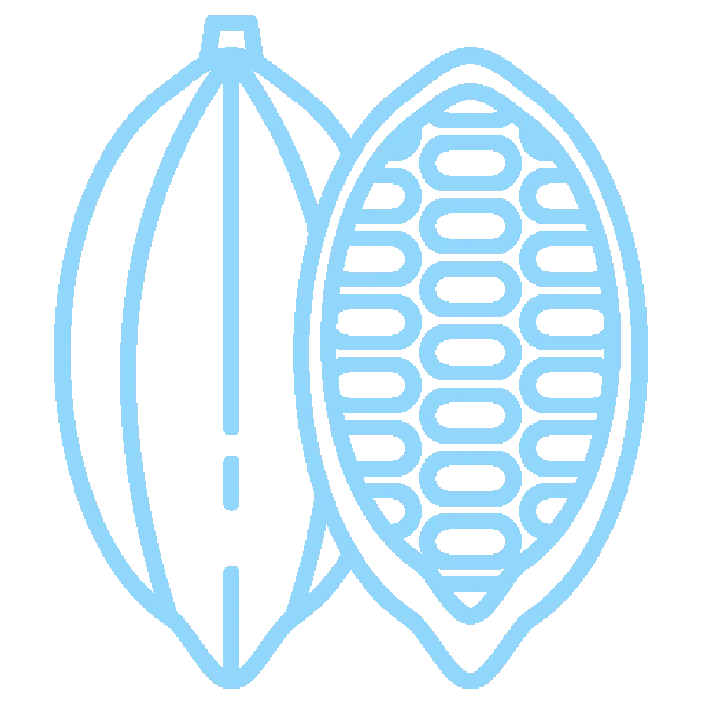 Additive-free, pure cocoa ingredients